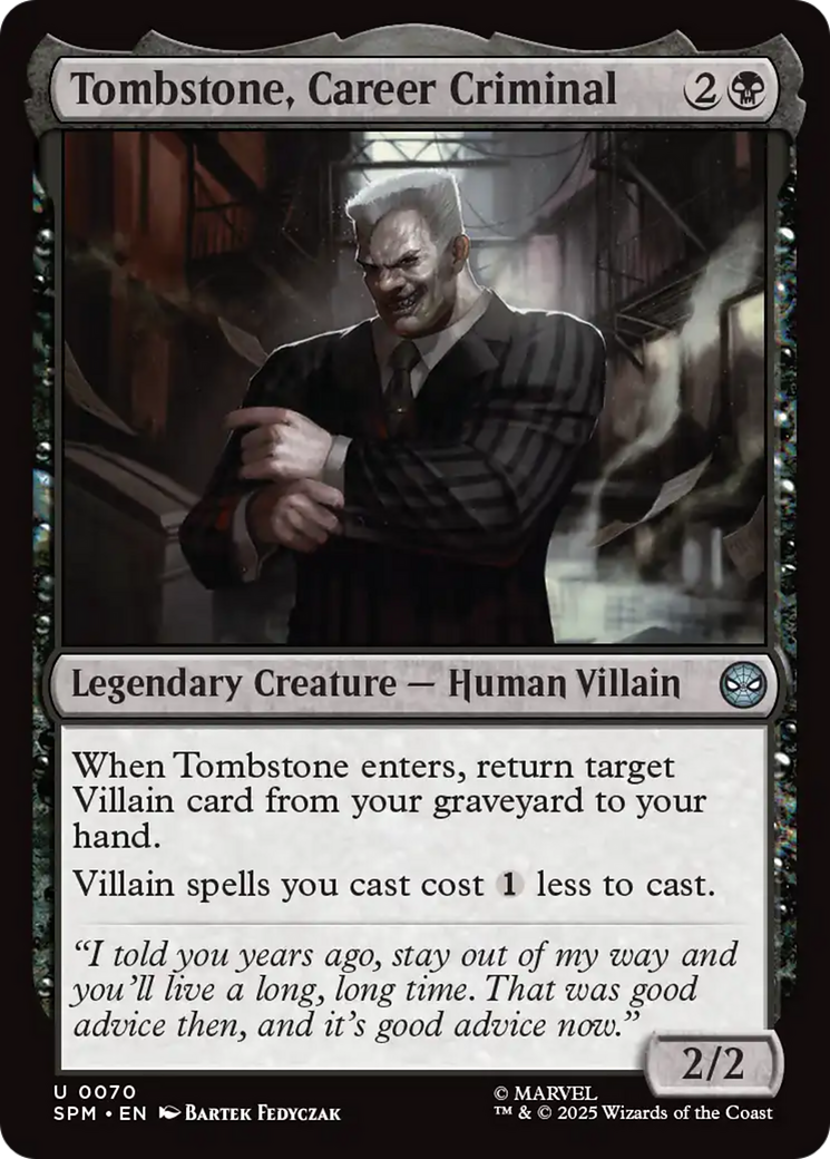 Tombstone, Career Criminal [Marvel's Spider-Man] | Galaxy Games LLC
