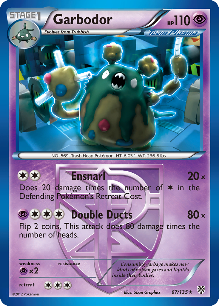 Garbodor (67/135) [Black & White: Plasma Storm] | Galaxy Games LLC