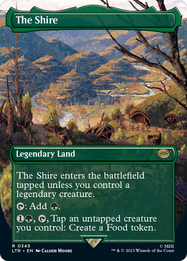 The Shire (Borderless Alternate Art) [The Lord of the Rings: Tales of Middle-Earth] | Galaxy Games LLC