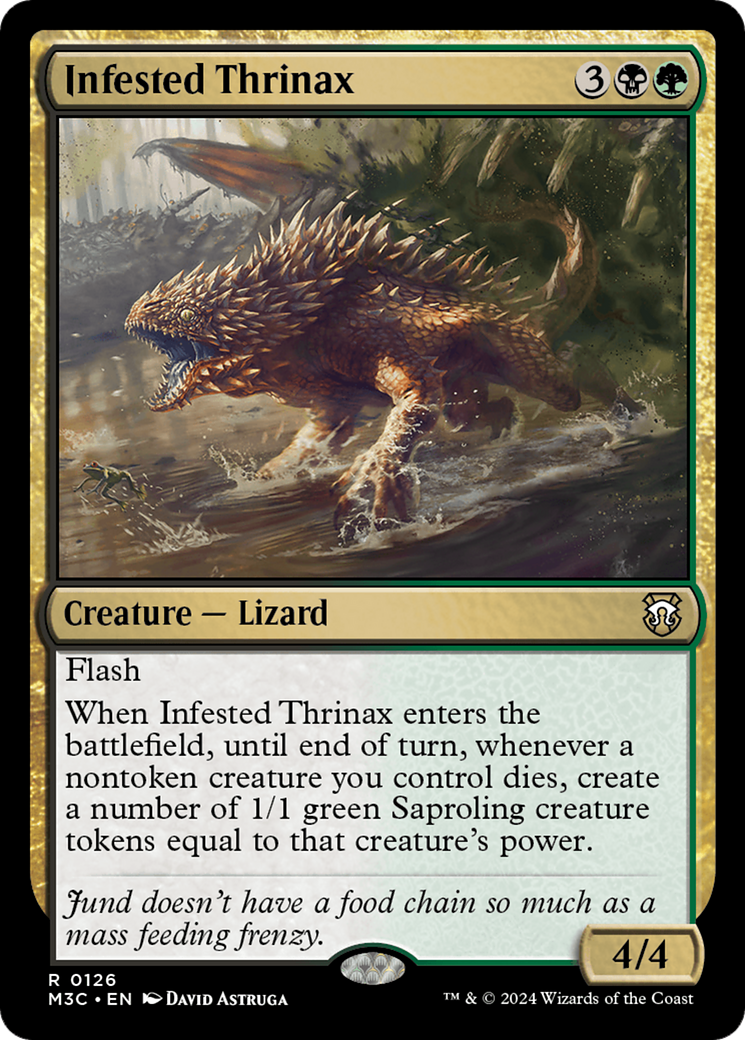 Infested Thrinax [Modern Horizons 3 Commander] | Galaxy Games LLC