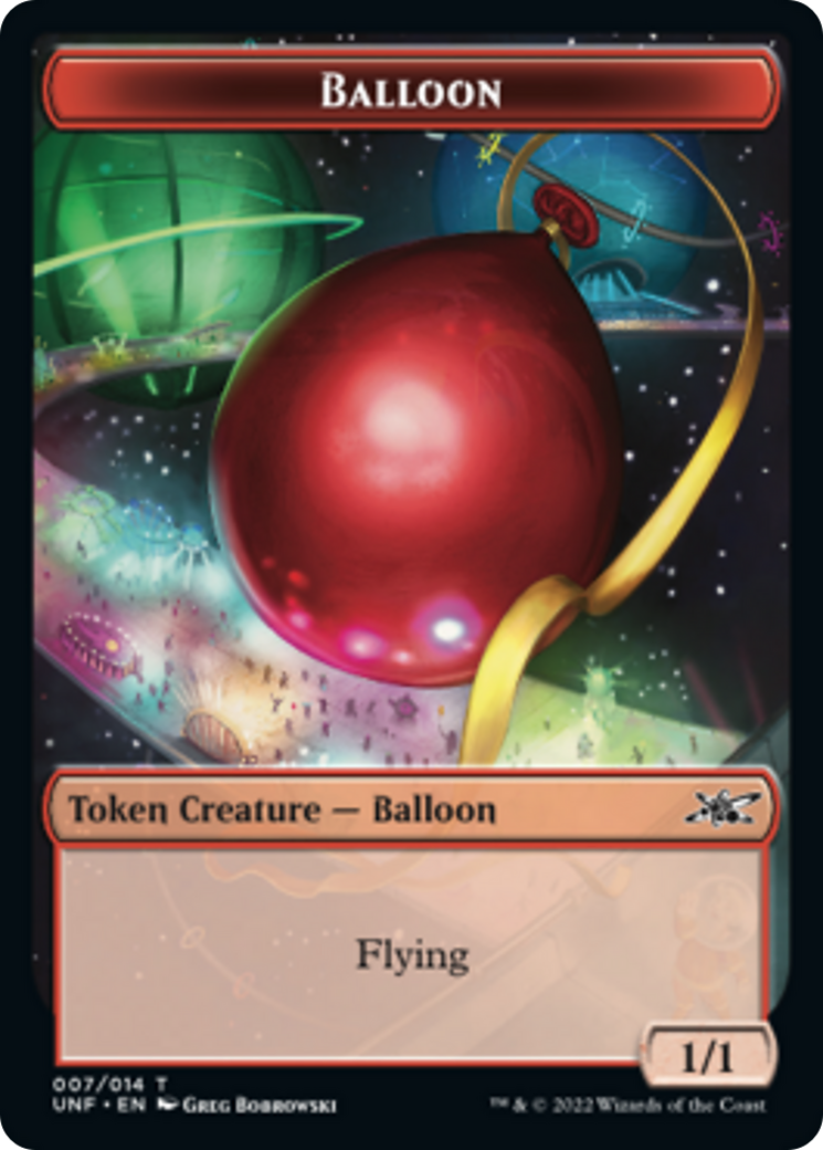 Cat // Balloon Double-Sided Token [Unfinity Tokens] | Galaxy Games LLC