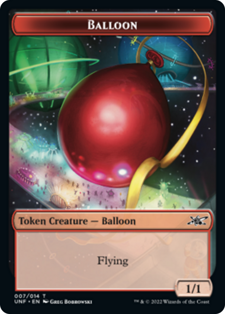 Squirrel // Balloon Double-Sided Token [Unfinity Tokens] | Galaxy Games LLC