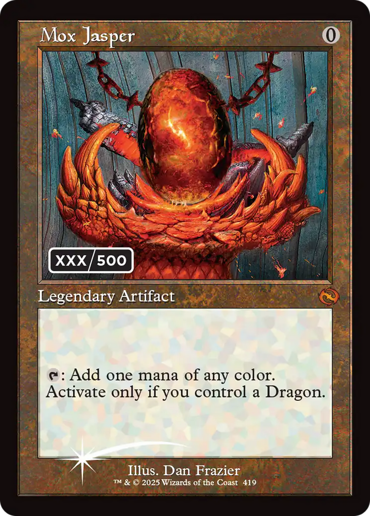 Mox Jasper (Serial Numbered) [Tarkir: Dragonstorm] | Galaxy Games LLC