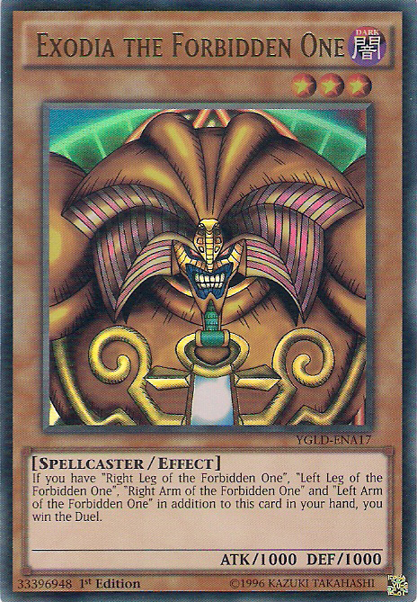 Exodia the Forbidden One [YGLD-ENA17] Ultra Rare | Galaxy Games LLC