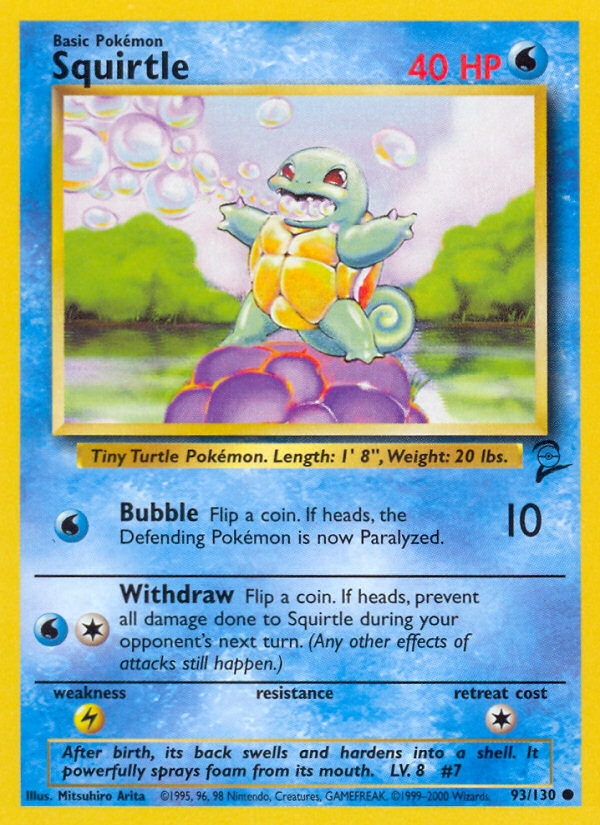 Squirtle (93/130) [Base Set 2] | Galaxy Games LLC