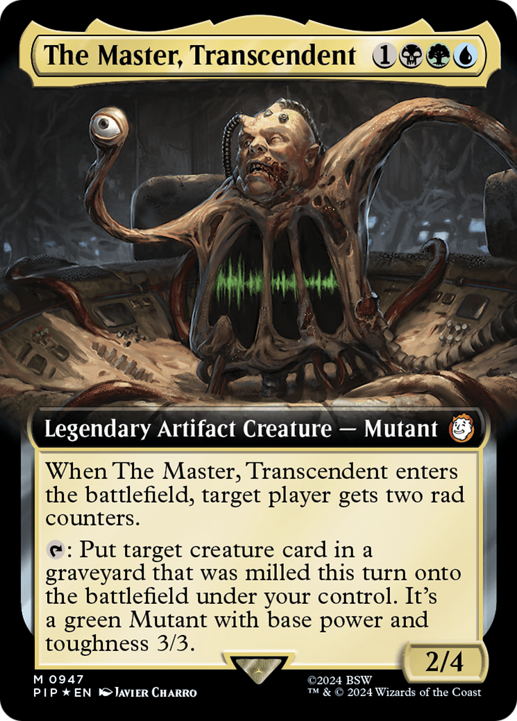 The Master, Transcendent (Extended Art) (Surge Foil) [Fallout] | Galaxy Games LLC