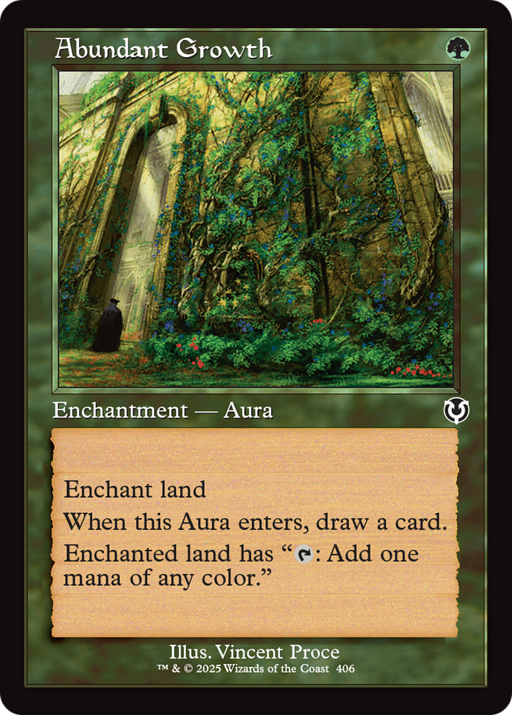 Abundant Growth (Retro Frame) [Innistrad Remastered] | Galaxy Games LLC