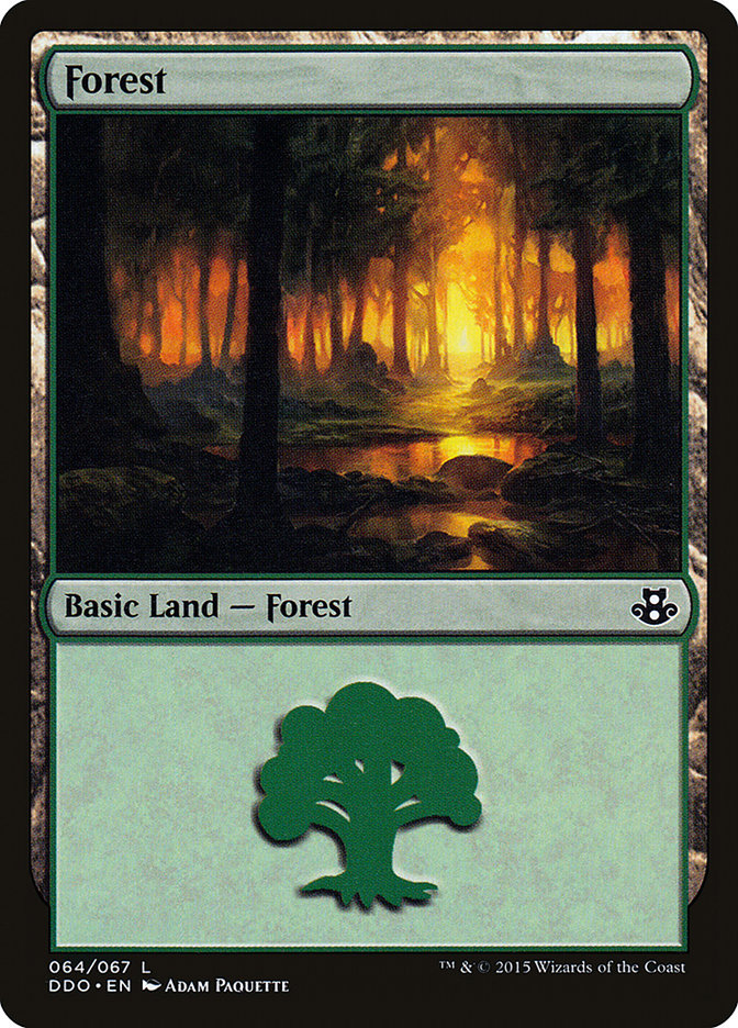 Forest (64) [Duel Decks: Elspeth vs. Kiora] | Galaxy Games LLC