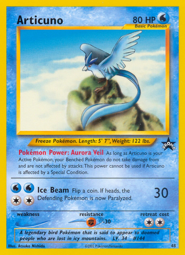 Articuno (48) [Wizards of the Coast: Black Star Promos] | Galaxy Games LLC