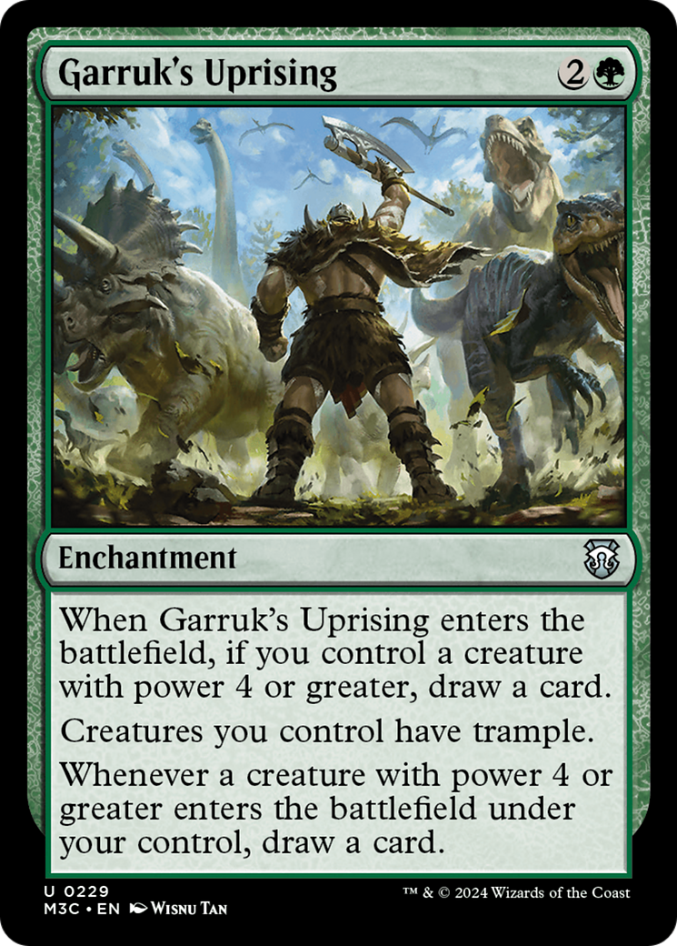 Garruk's Uprising (Ripple Foil) [Modern Horizons 3 Commander] | Galaxy Games LLC