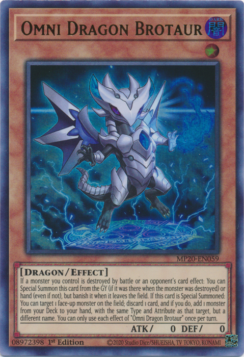 Omni Dragon Brotaur [MP20-EN059] Ultra Rare | Galaxy Games LLC