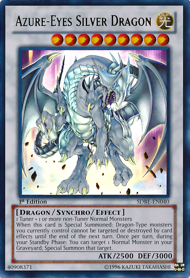 Azure-Eyes Silver Dragon [SDBE-EN040] Ultra Rare | Galaxy Games LLC