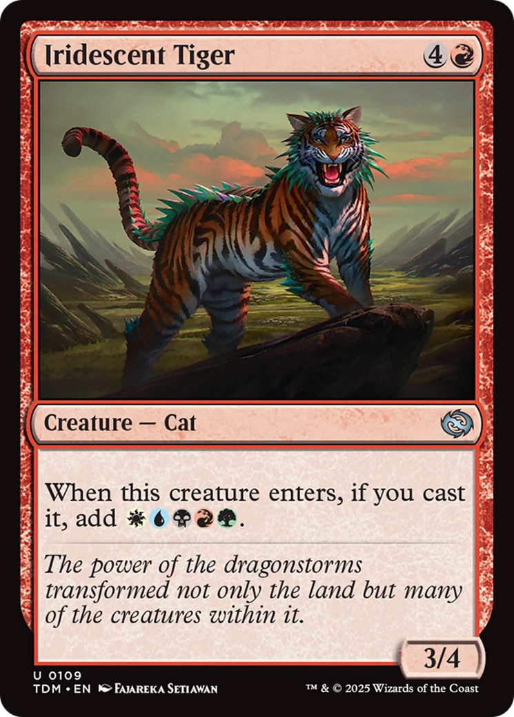 Iridescent Tiger [Tarkir: Dragonstorm] | Galaxy Games LLC