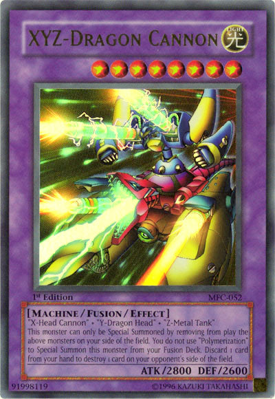 YuGiOh Magician's Force Ultra Rare XYZ-Dragon Cannon MFC-052 YuGiOh Magician's Force Ultra Rare XYZ-Dragon Cannon MFC-052