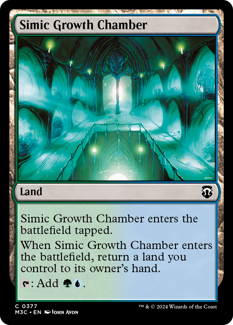 Simic Growth Chamber (Ripple Foil) [Modern Horizons 3 Commander] | Galaxy Games LLC