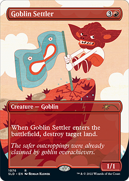 Goblin Settler (Borderless) [Secret Lair Drop Series] | Galaxy Games LLC