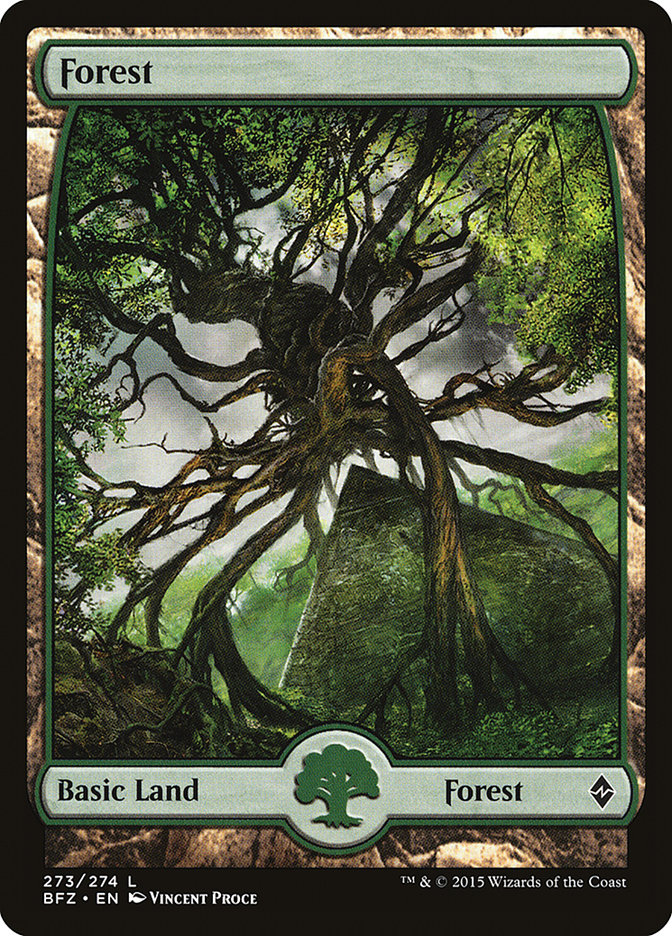 Forest (273) (Full Art) [Battle for Zendikar] | Galaxy Games LLC