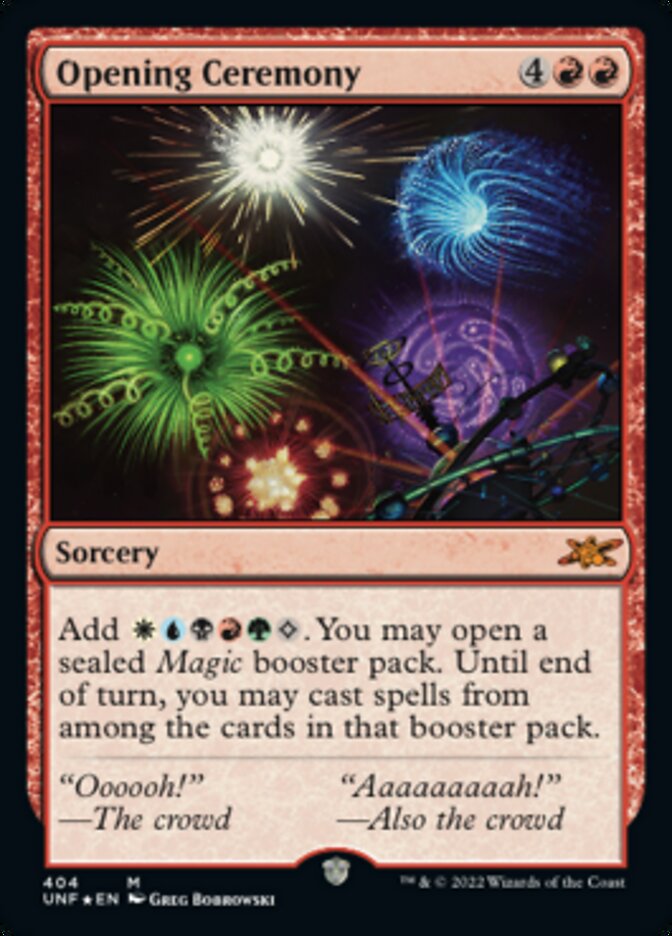 Opening Ceremony (Galaxy Foil) [Unfinity] | Galaxy Games LLC