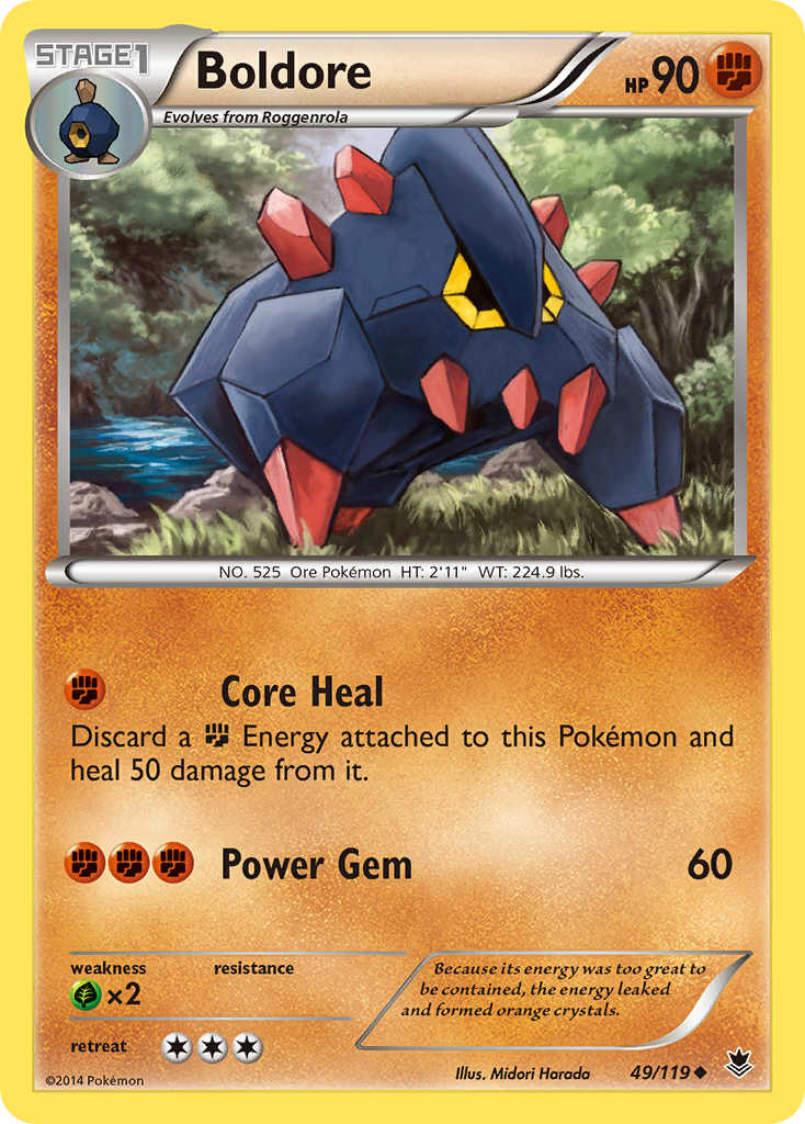 Boldore (49/119) [XY: Phantom Forces] | Galaxy Games LLC