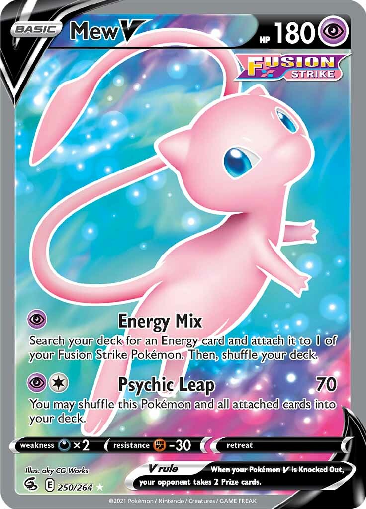 Mew V (250/264) [Sword & Shield: Fusion Strike] | Galaxy Games LLC