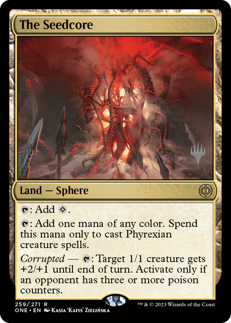 The Seedcore (Promo Pack) [Phyrexia: All Will Be One Promos] | Galaxy Games LLC