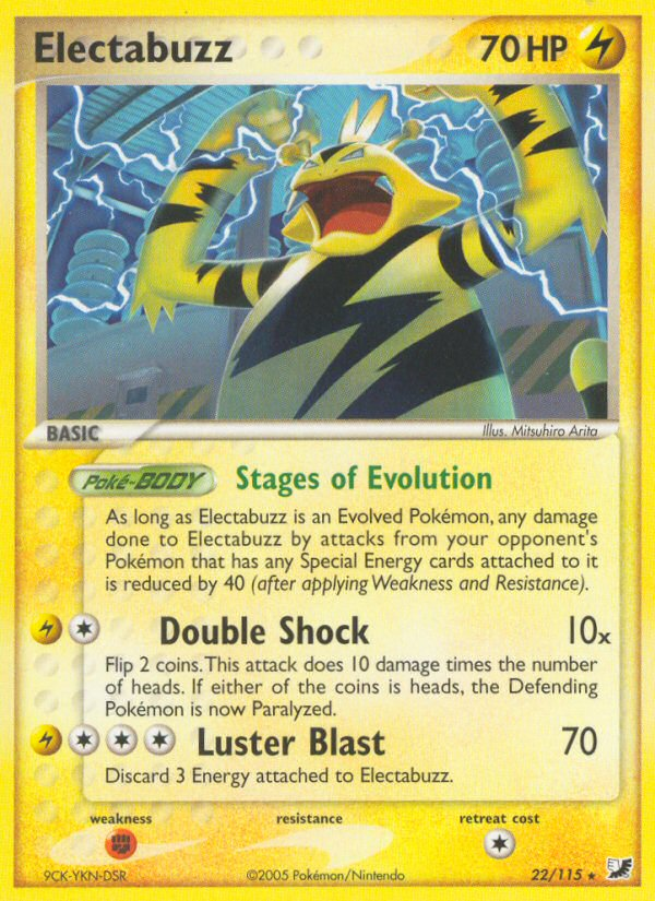 Electabuzz (22/115) [EX: Unseen Forces] | Galaxy Games LLC