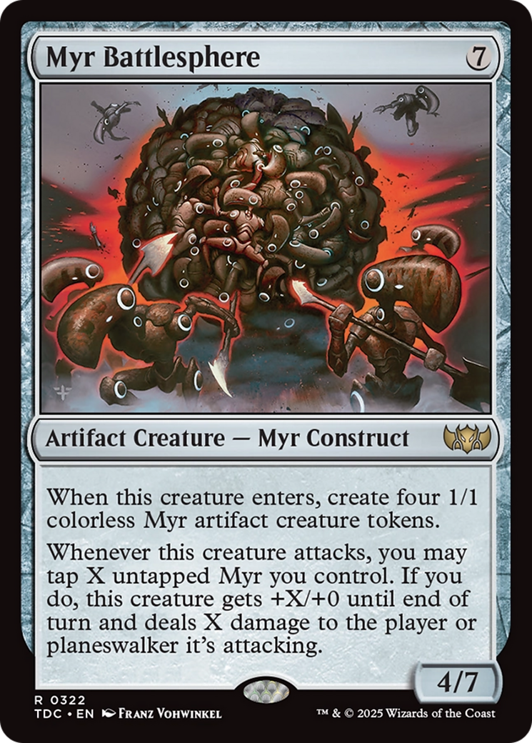 Myr Battlesphere [Tarkir: Dragonstorm Commander] | Galaxy Games LLC