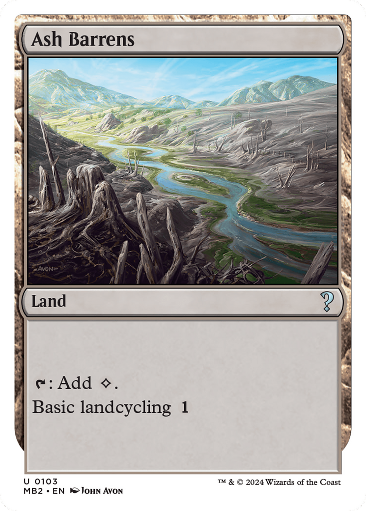 Ash Barrens (White Border) [Mystery Booster 2] | Galaxy Games LLC