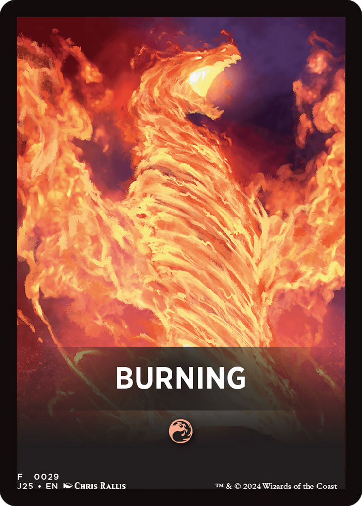 Burning Theme Card [Foundations Jumpstart Front Cards] | Galaxy Games LLC