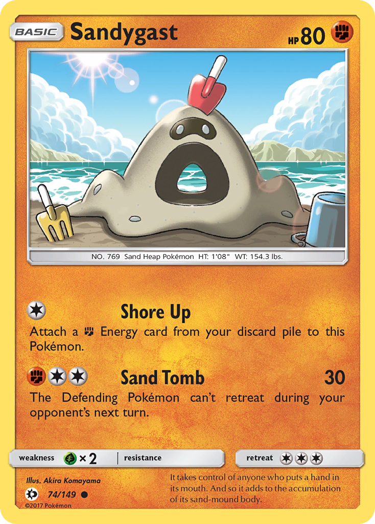 Sandygast (74/149) [Sun & Moon: Base Set] | Galaxy Games LLC