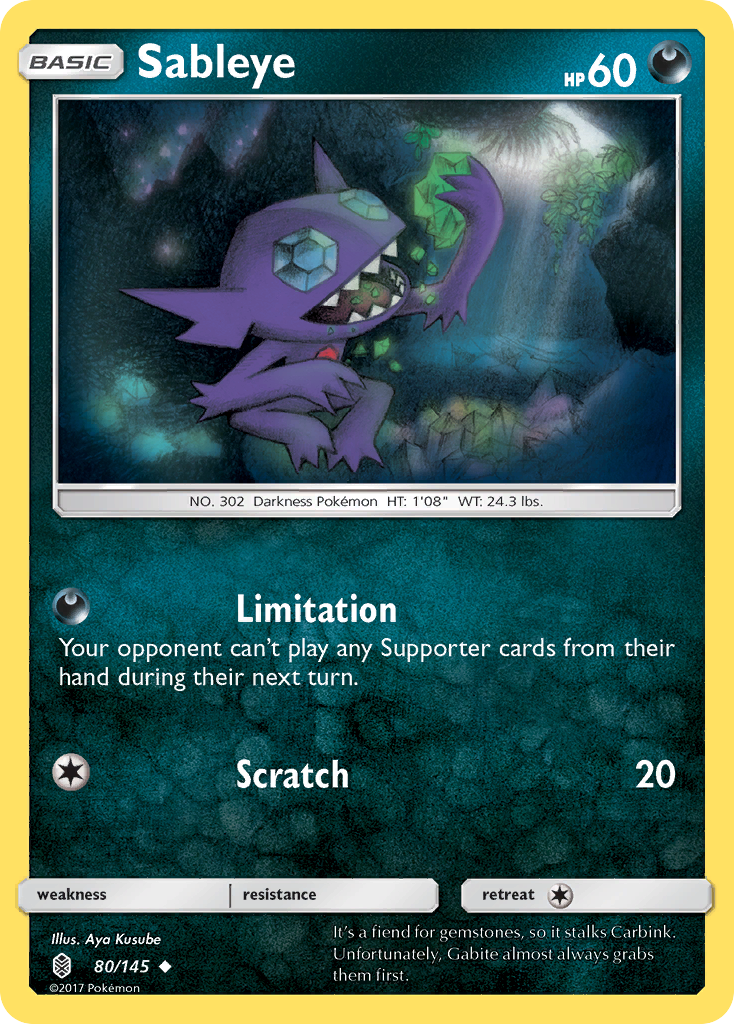 Sableye (80/145) [Sun & Moon: Guardians Rising] | Galaxy Games LLC