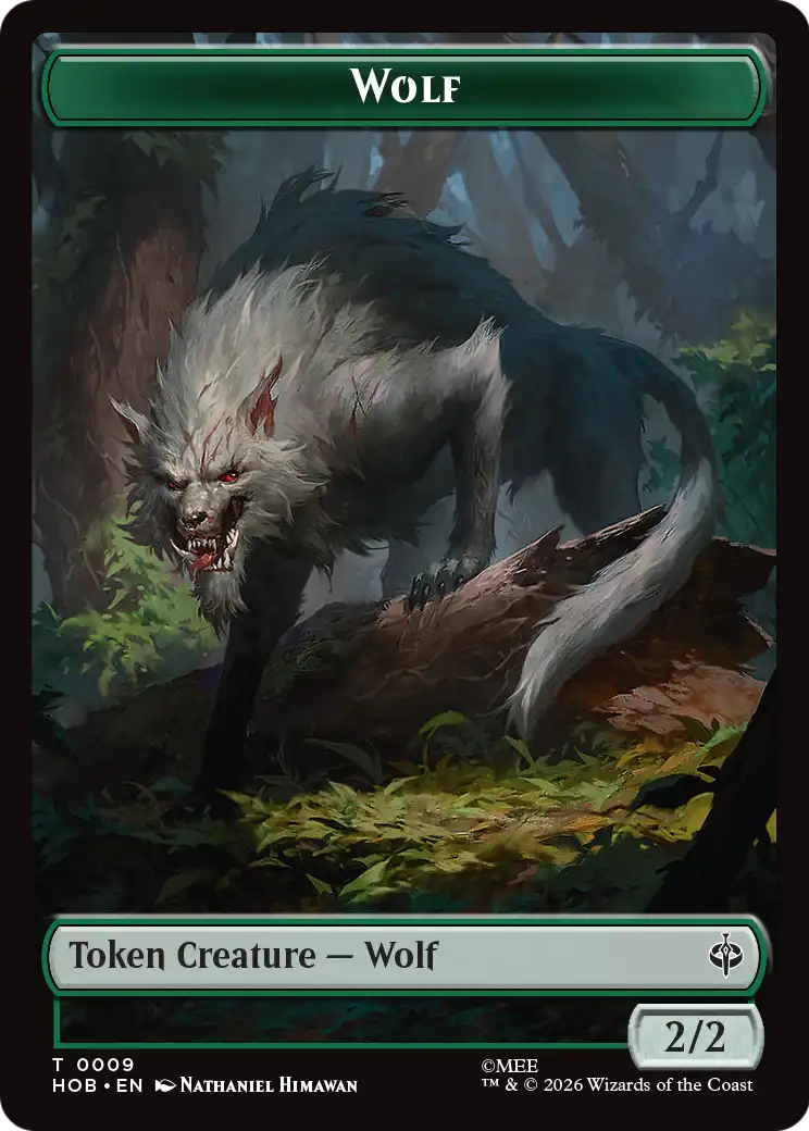 Goblin Army (0003) // Wolf Double-Sided Token [The Hobbit Tokens] | Galaxy Games LLC