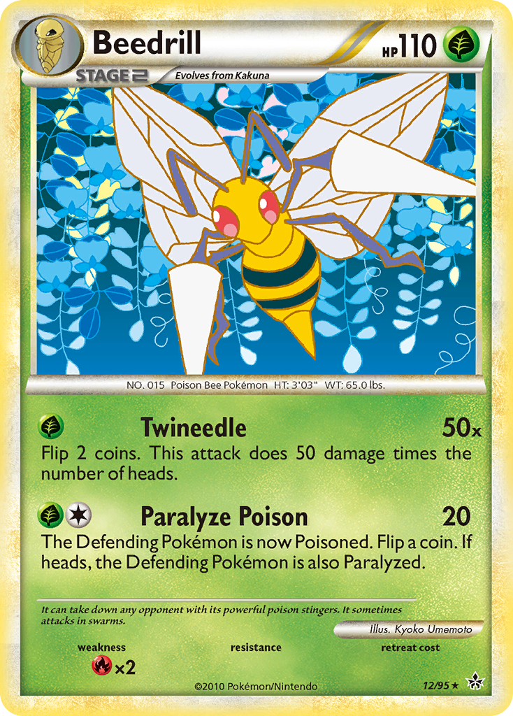 Beedrill (12/95) [HeartGold & SoulSilver: Unleashed] | Galaxy Games LLC