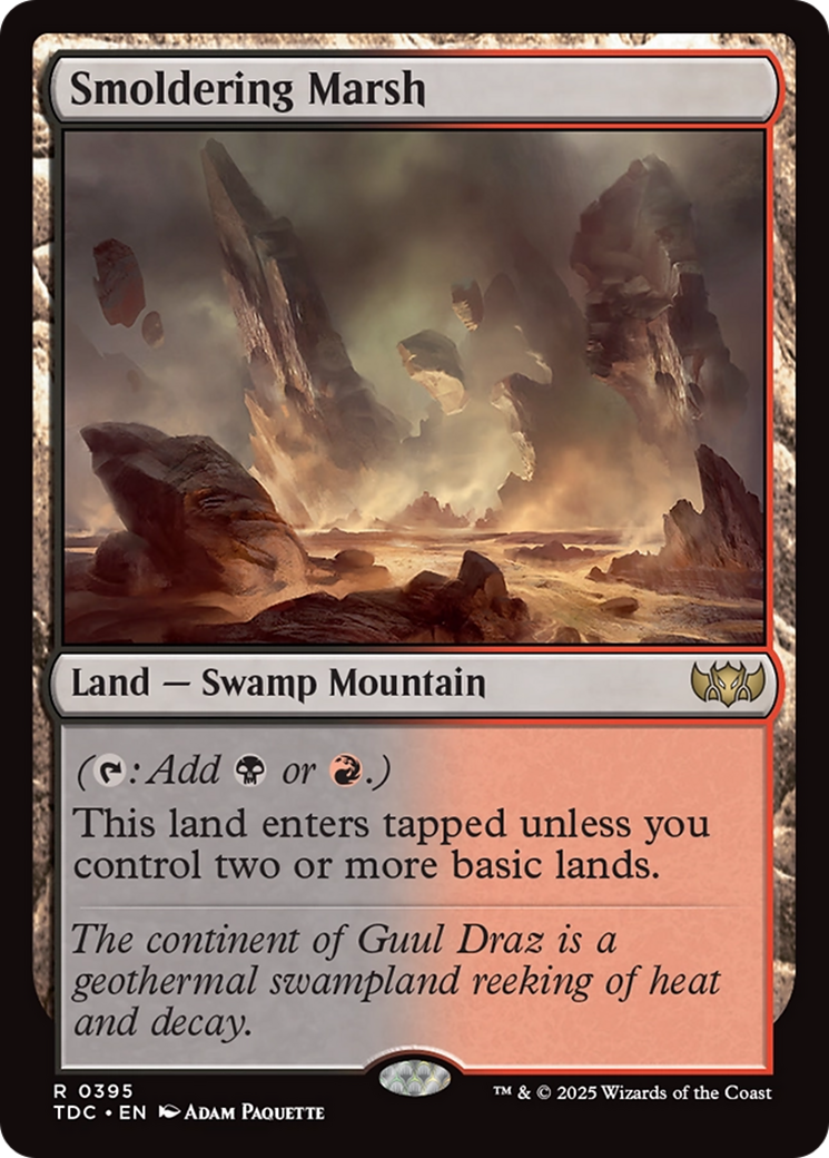 Smoldering Marsh [Tarkir: Dragonstorm Commander] | Galaxy Games LLC