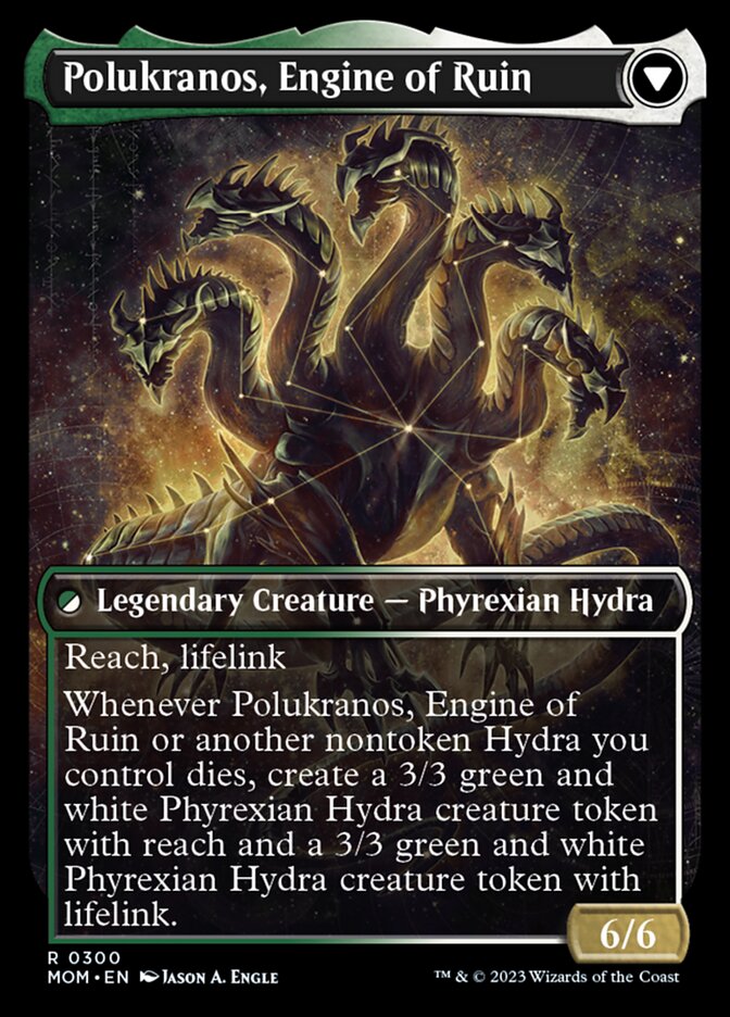 Polukranos Reborn // Polukranos, Engine of Ruin (Showcase Planar Booster Fun) [March of the Machine] | Galaxy Games LLC