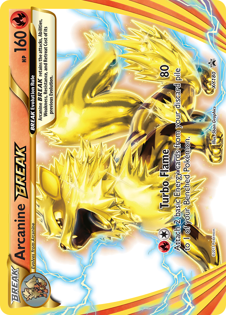 Arcanine BREAK (XY180) [XY: Black Star Promos] | Galaxy Games LLC