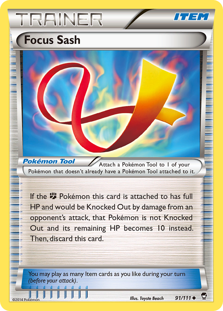 Focus Sash (91/111) [XY: Furious Fists] | Galaxy Games LLC