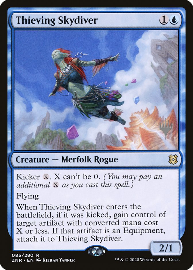 Thieving Skydiver (Promo Pack) [Zendikar Rising Promos] | Galaxy Games LLC