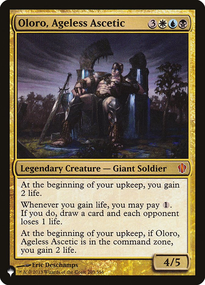 Oloro, Ageless Ascetic [The List] | Galaxy Games LLC