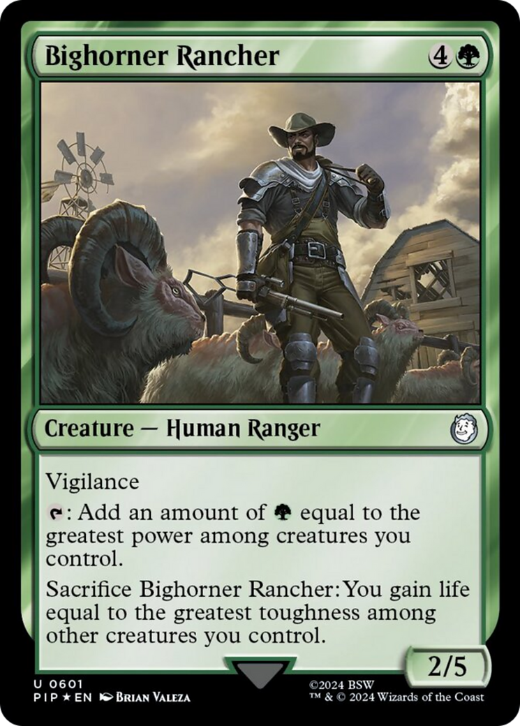 Bighorner Rancher (Surge Foil) [Fallout] | Galaxy Games LLC