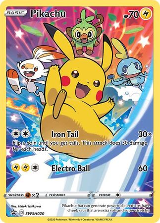 Pikachu (SWSH020) [Sword & Shield: Black Star Promos] | Galaxy Games LLC