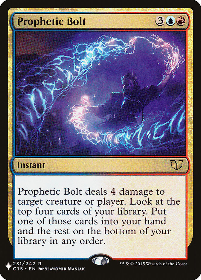 Prophetic Bolt [Mystery Booster] | Galaxy Games LLC