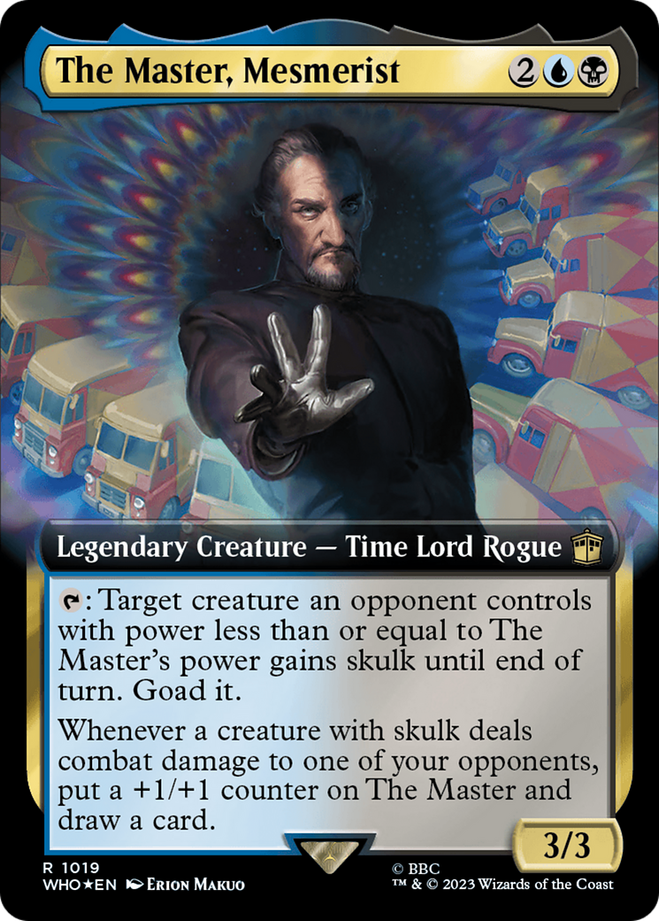 The Master, Mesmerist (Extended Art) (Surge Foil) [Doctor Who] | Galaxy Games LLC