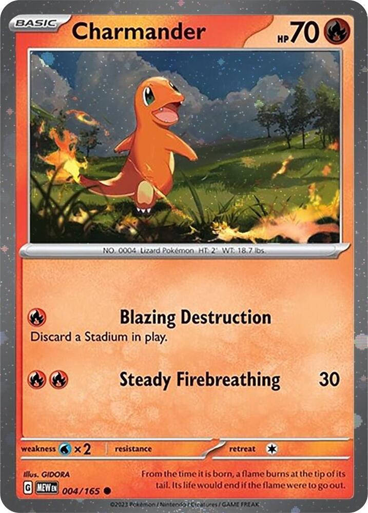 Charmander (004) (Cosmos Holo) [Scarlet & Violet: Black Star Promos] | Galaxy Games LLC