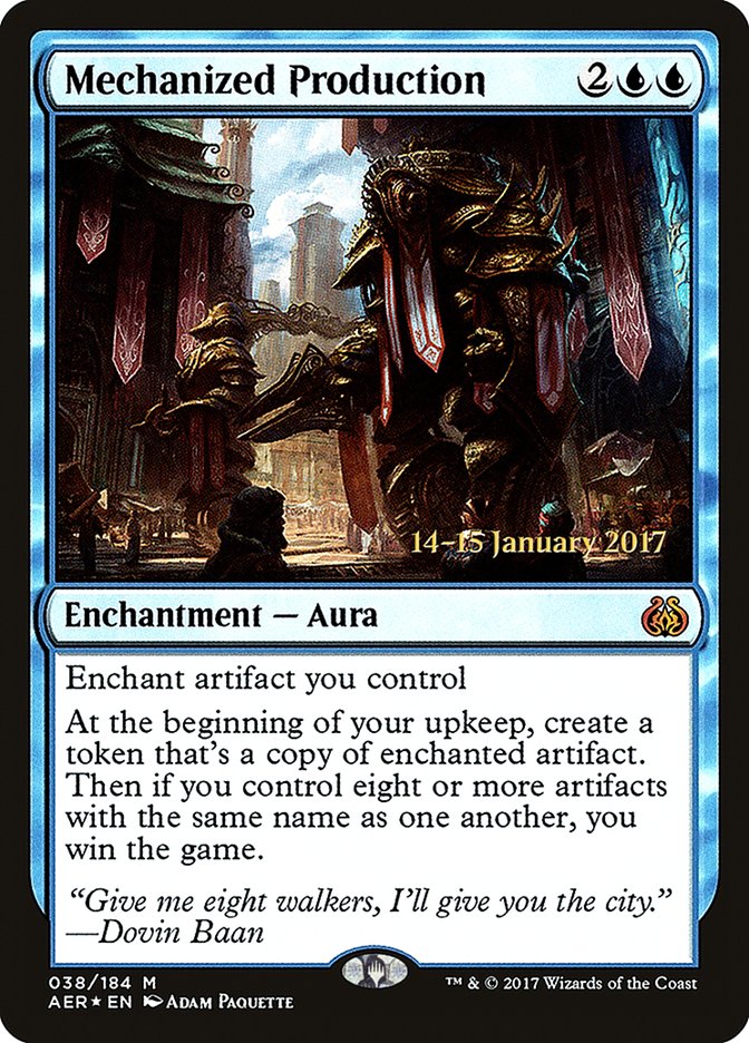 Mechanized Production [Aether Revolt Prerelease Promos] | Galaxy Games LLC