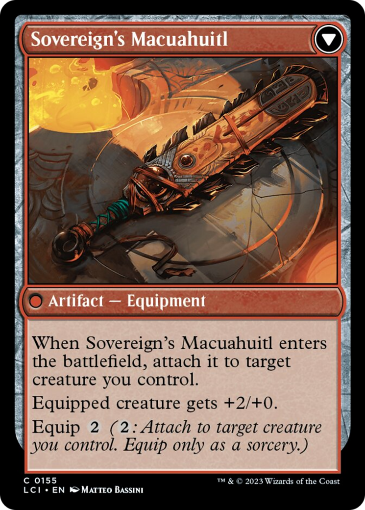 Idol of the Deep King // Sovereign's Macuahuitl [The Lost Caverns of Ixalan] | Galaxy Games LLC