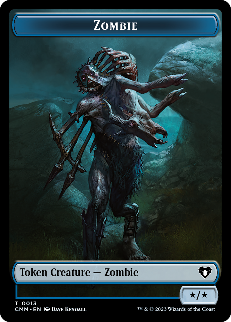 Zombie Token (13) [Commander Masters Tokens] | Galaxy Games LLC