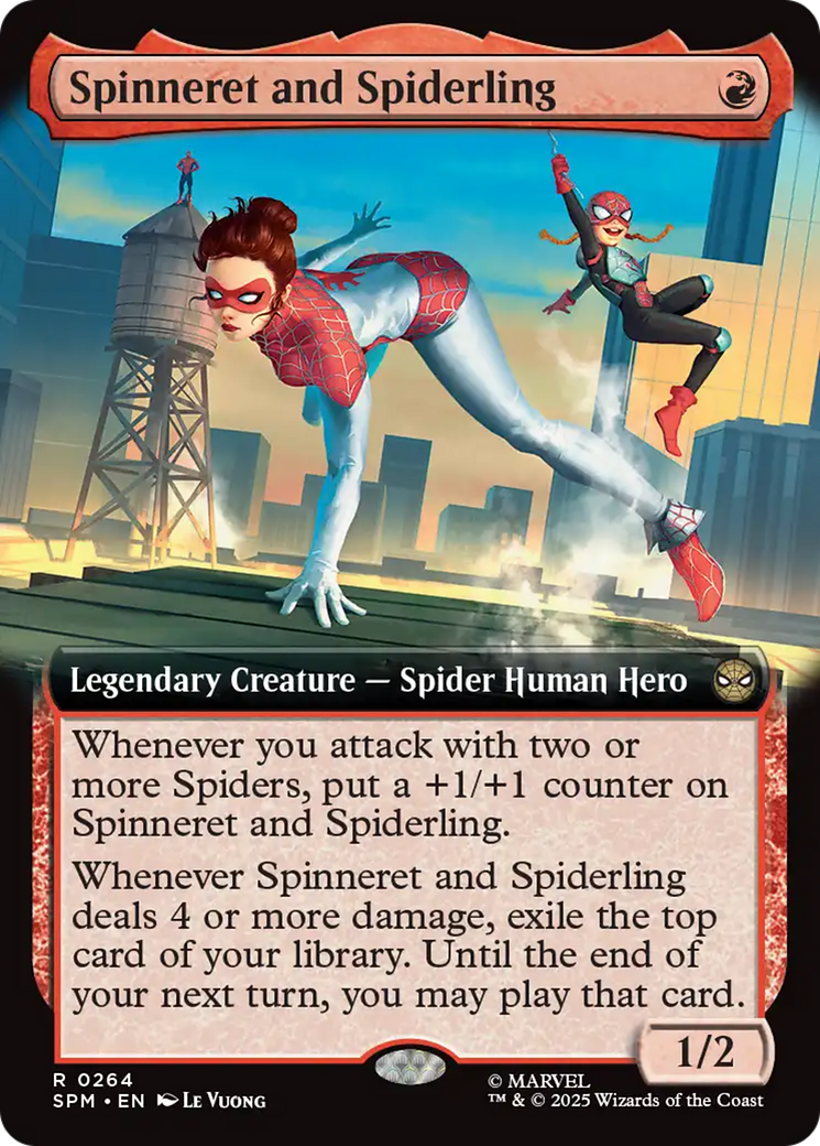 Spinneret and Spiderling (Extended Art) [Marvel's Spider-Man] | Galaxy Games LLC