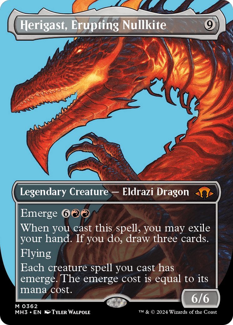 Herigast, Erupting Nullkite (Borderless) [Modern Horizons 3] | Galaxy Games LLC