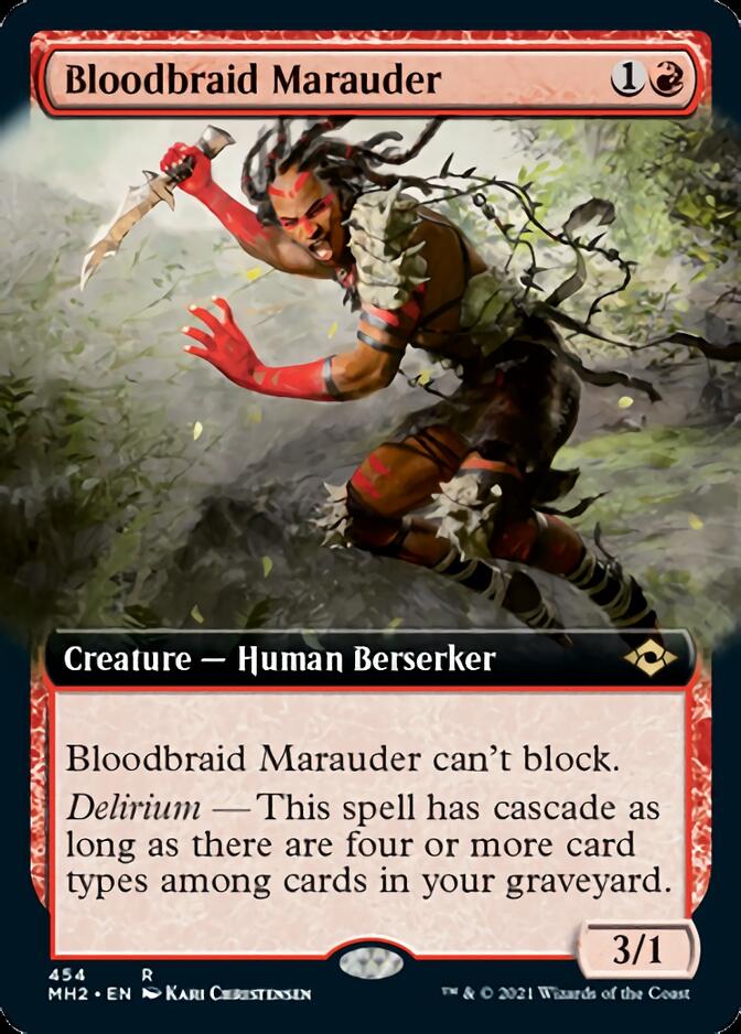 Bloodbraid Marauder (Extended Art) [Modern Horizons 2] | Galaxy Games LLC